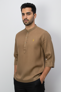 Linen Kurta, Mocha