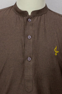 Ameen Kurta - Brown