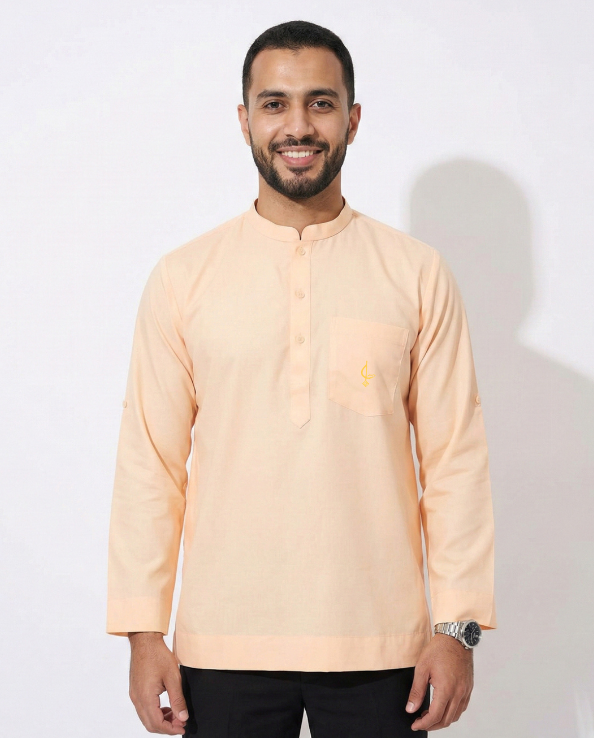 Anvar Kurta Adults - Peach Orange