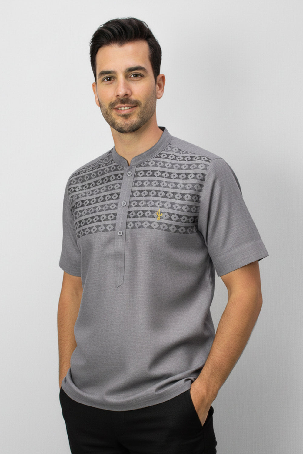 Ashraf Kurta Men Short Sleeve, B4