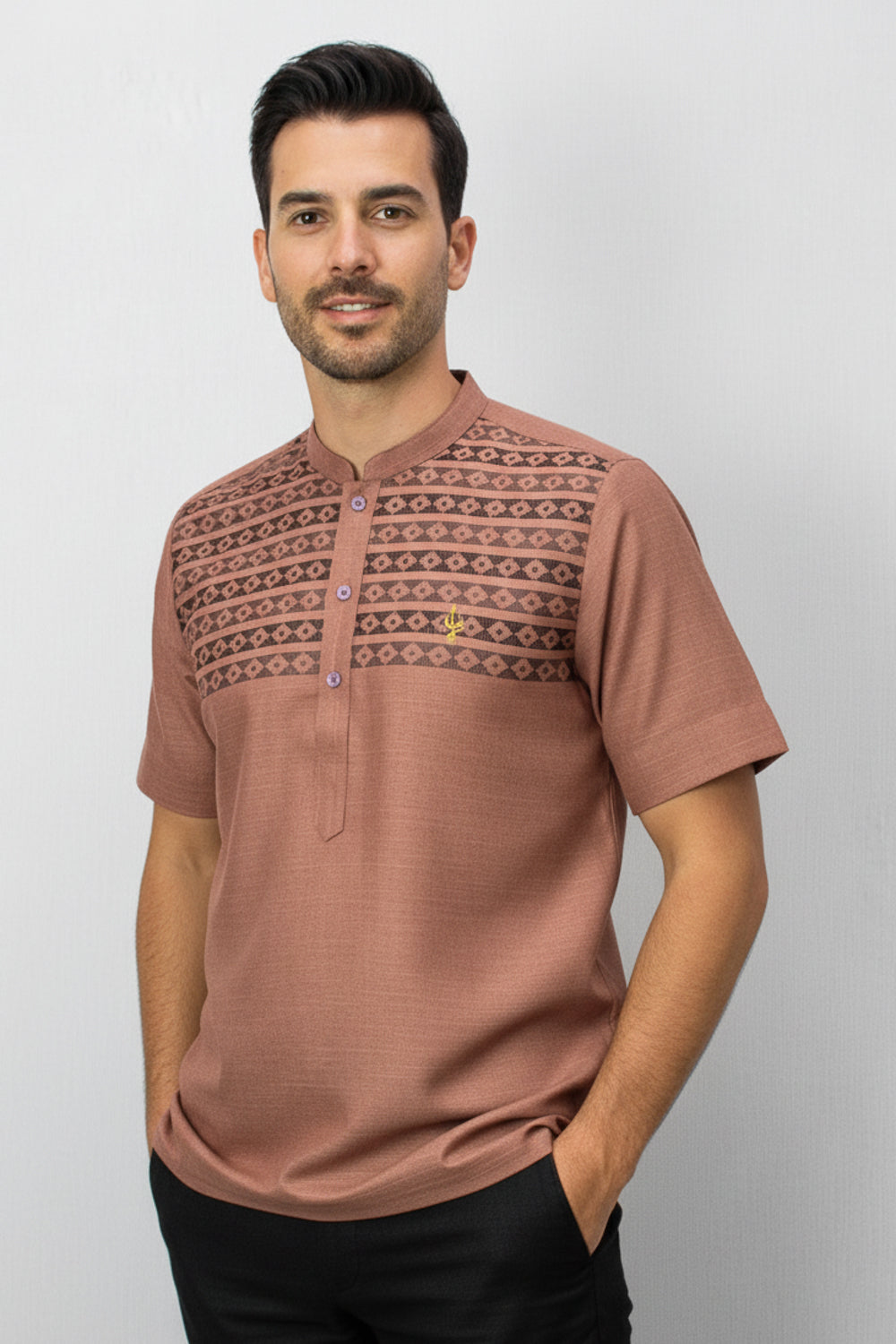 Ashraf Kurta Men Short Sleeve, B2