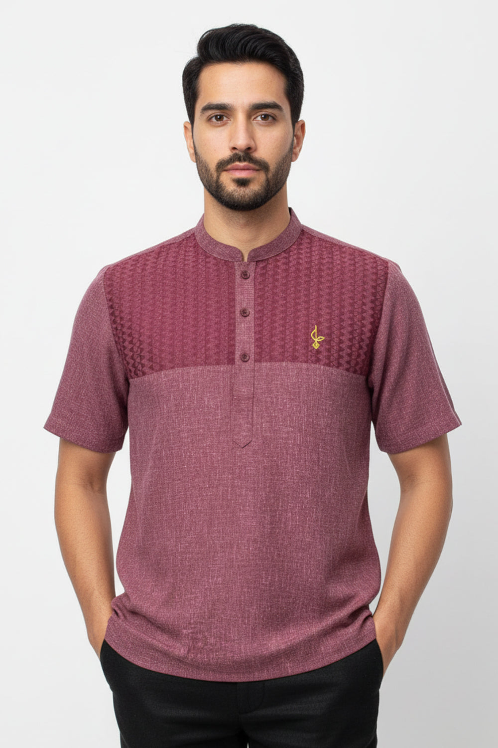 Ashraf Kurta Men Short Sleeve, C3