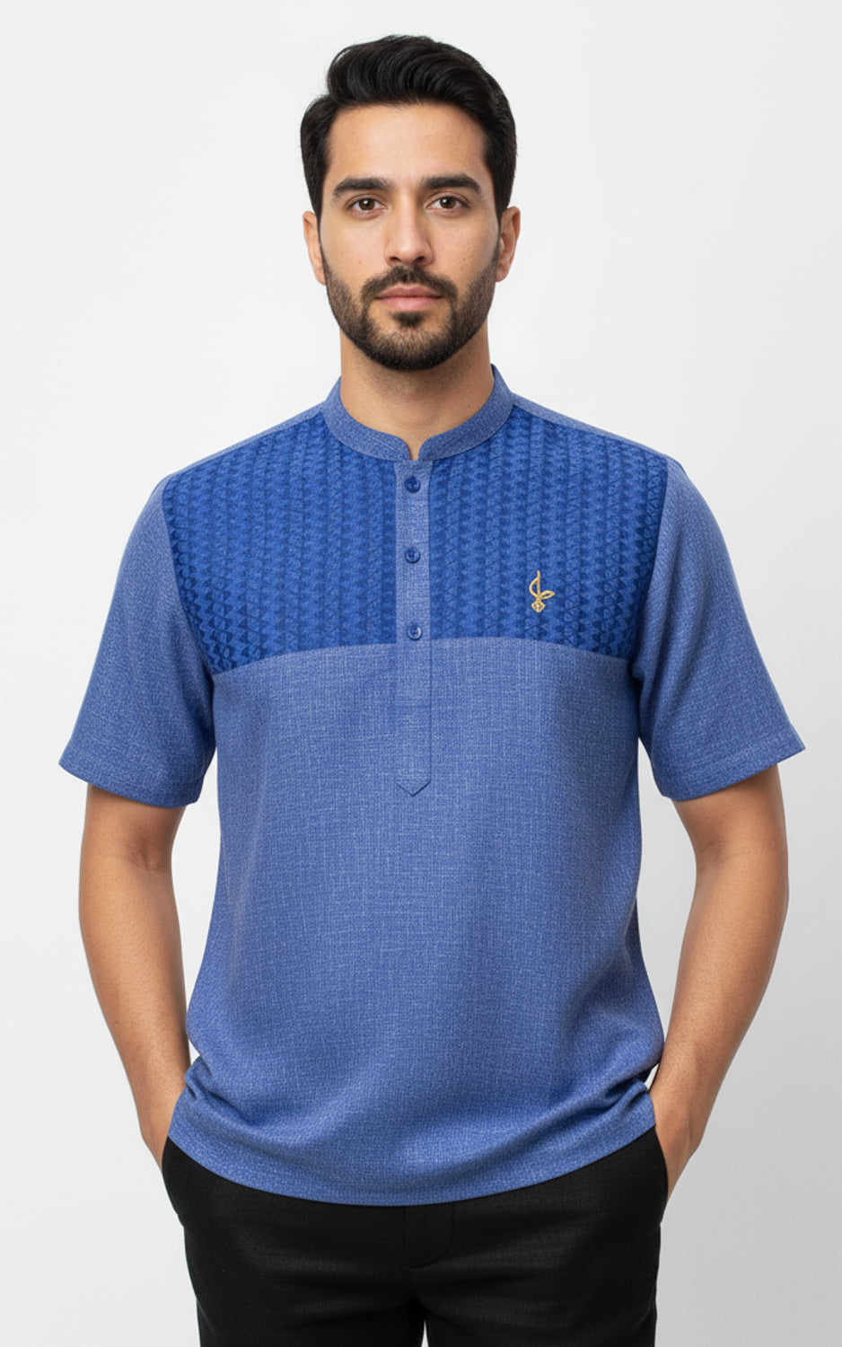 Ashraf Kurta Men Short Sleeve, C2