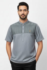 Ashraf Kurta Men Short Sleeve, C5