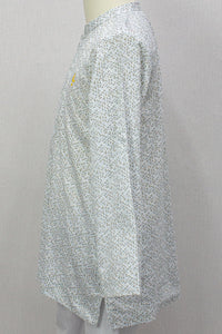 Aslam V2 Kurta, Abstract - White