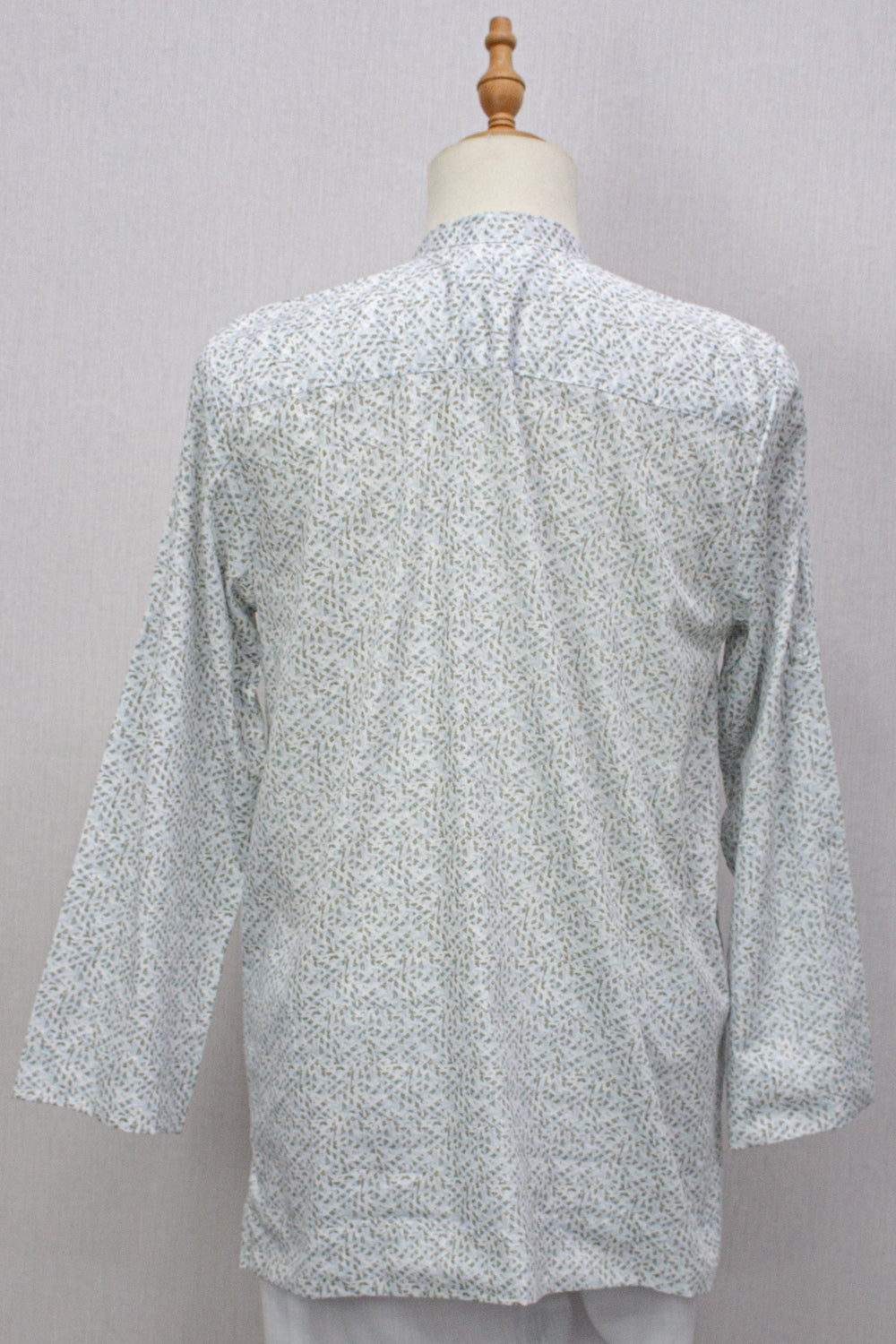 Aslam V2 Kurta, Abstract - White