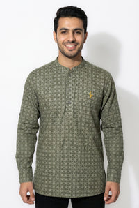 Aslam V2 Kurta, Eclipse - Green