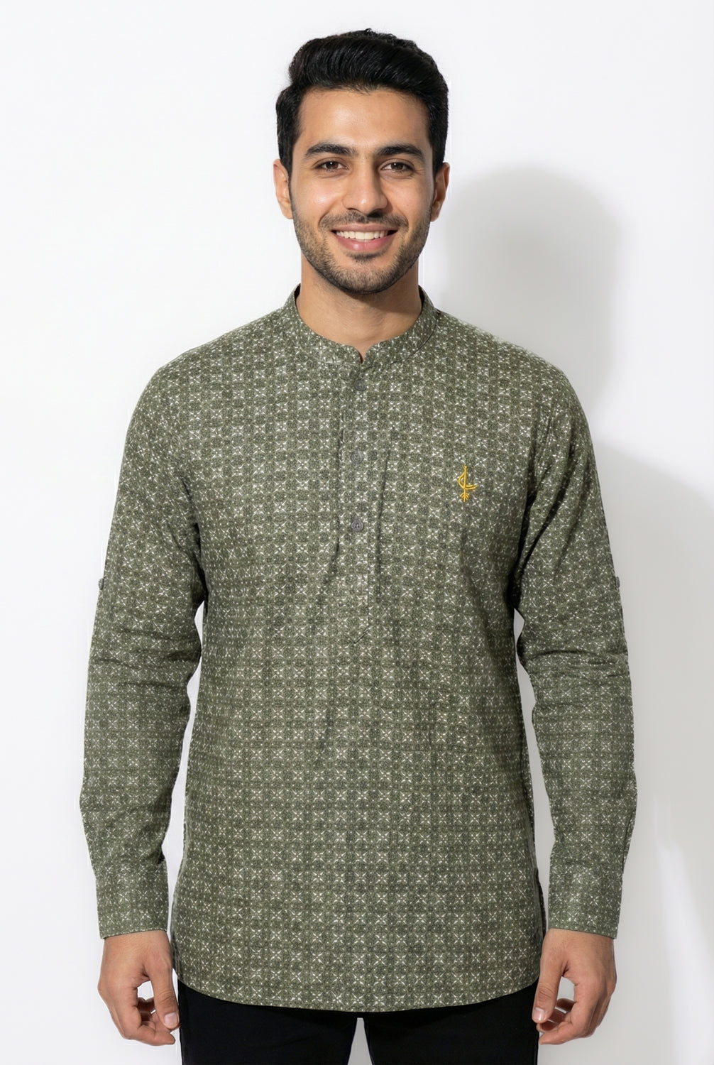 Aslam V2 Kurta, Eclipse - Green