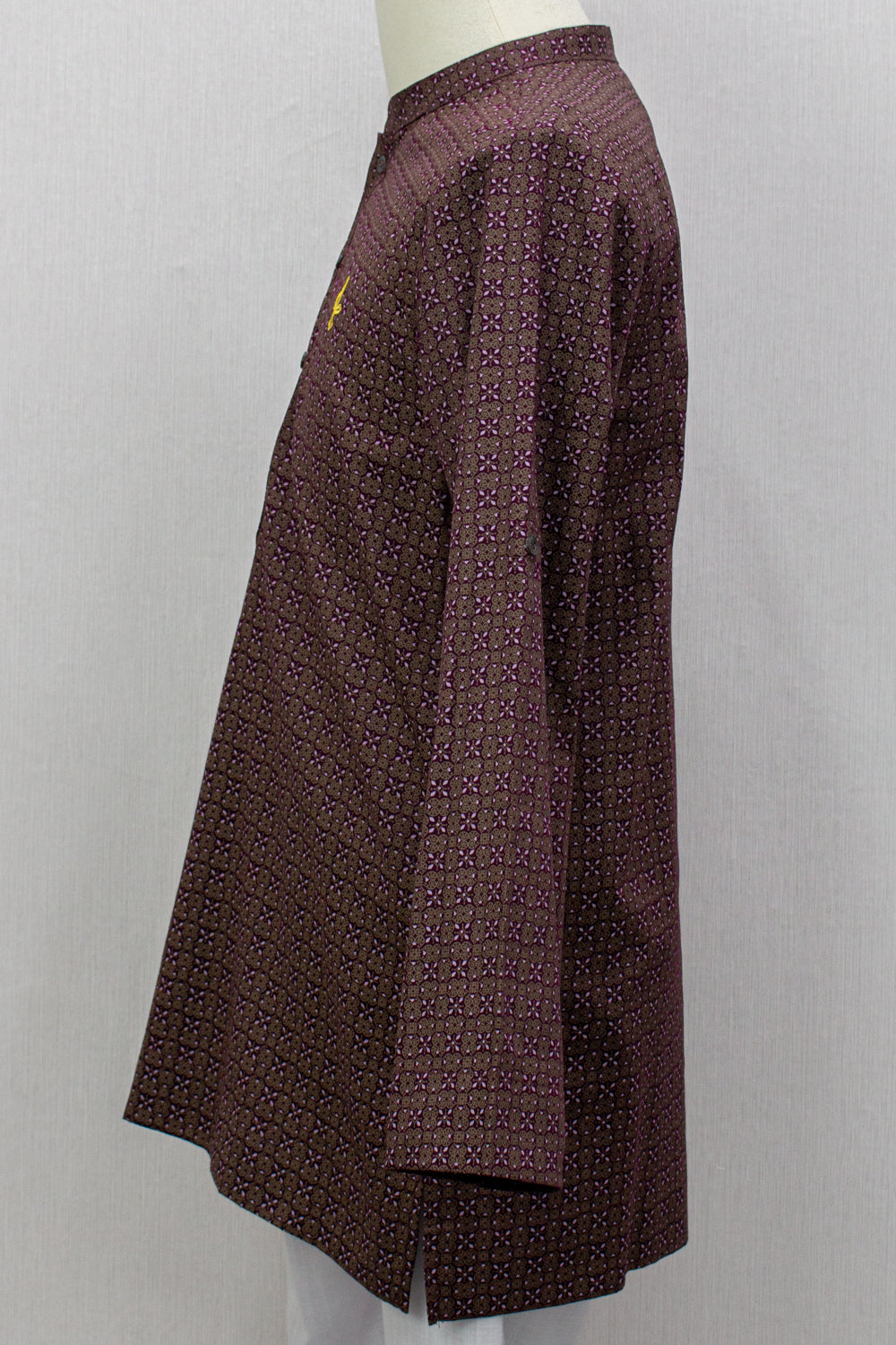 Aslam V2 Kurta, Eclipse - Burgundy