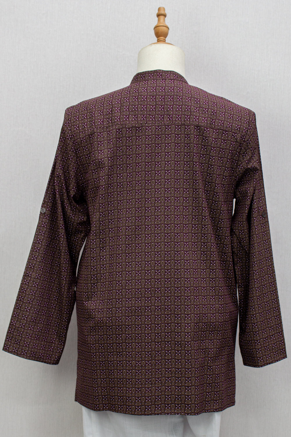 Aslam V2 Kurta, Eclipse - Burgundy