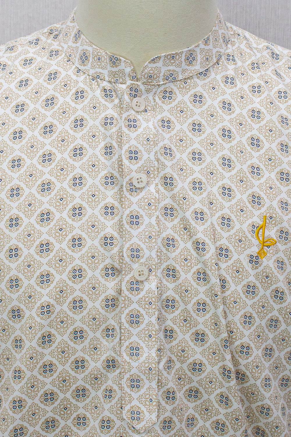 Aslam V2 Kurta, Kazak - Cream