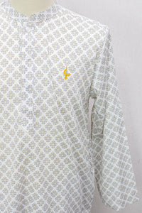 Aslam V2 Kurta, Kazak - Off White