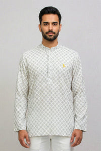 Aslam V2 Kurta, Kazak - Off White