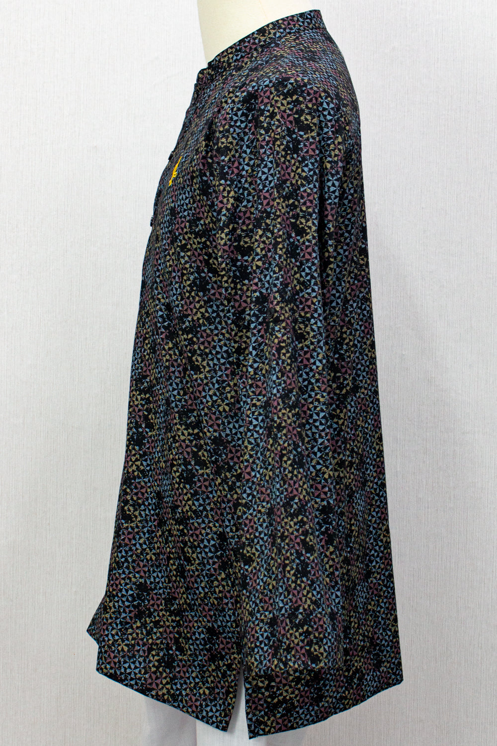 Aslam V2 Kurta, OmbreAbs - Black