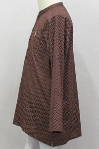 Aslam V2 Kurta, Parquet - Maroon