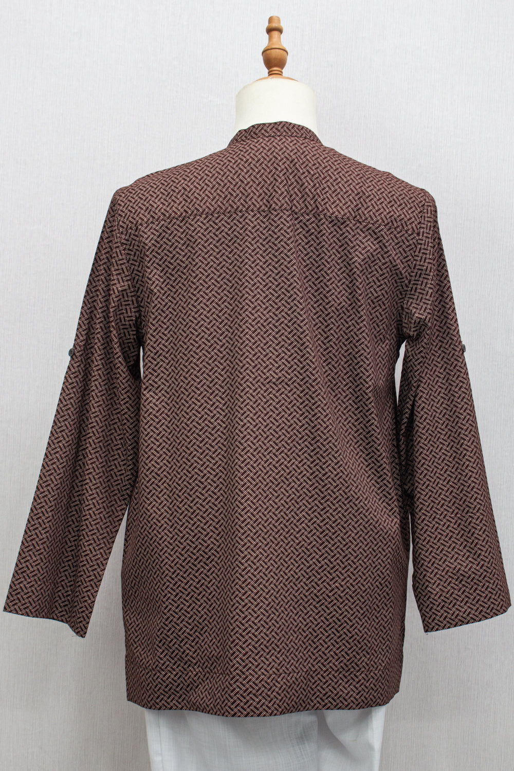 Aslam V2 Kurta, Parquet - Maroon