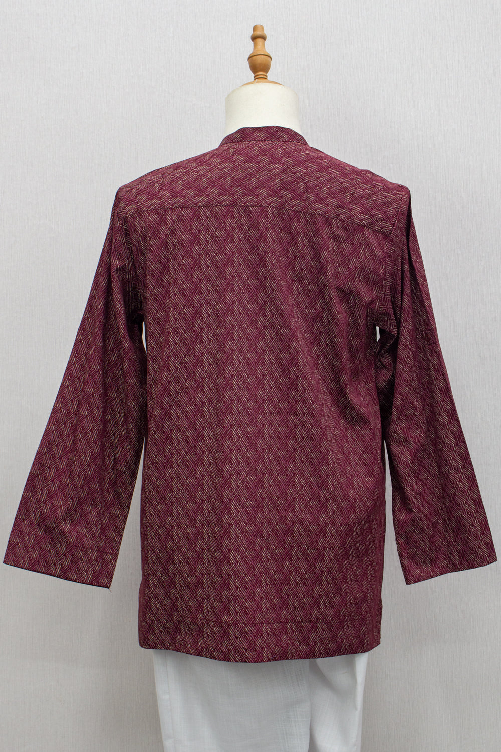 Aslam V2 Kurta, Diamond - Maroon