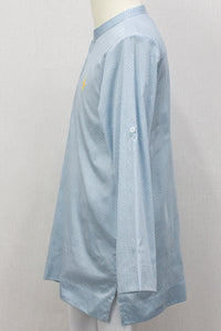Aslam V2 Kurta, Spiral - Sky