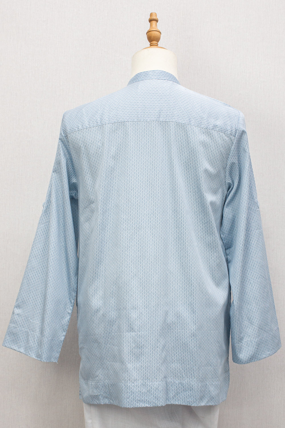 Aslam V2 Kurta, Spiral - Sky