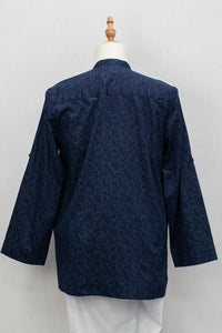 Aslam V2 Kurta, Square1 - Blue