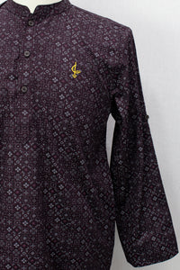 Aslam V2 Kurta, Turkish - Burgundy