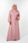 Bangle Dress Abaya - Dusty Pink