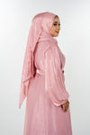 Bangle Dress Abaya - Dusty Pink