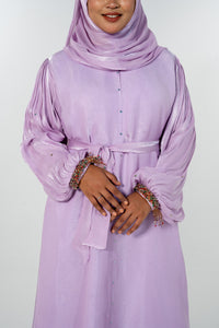 Bangle Dress Abaya - Light Purple