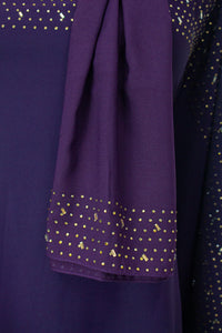 Bahrain Kaftan, Dark Purple