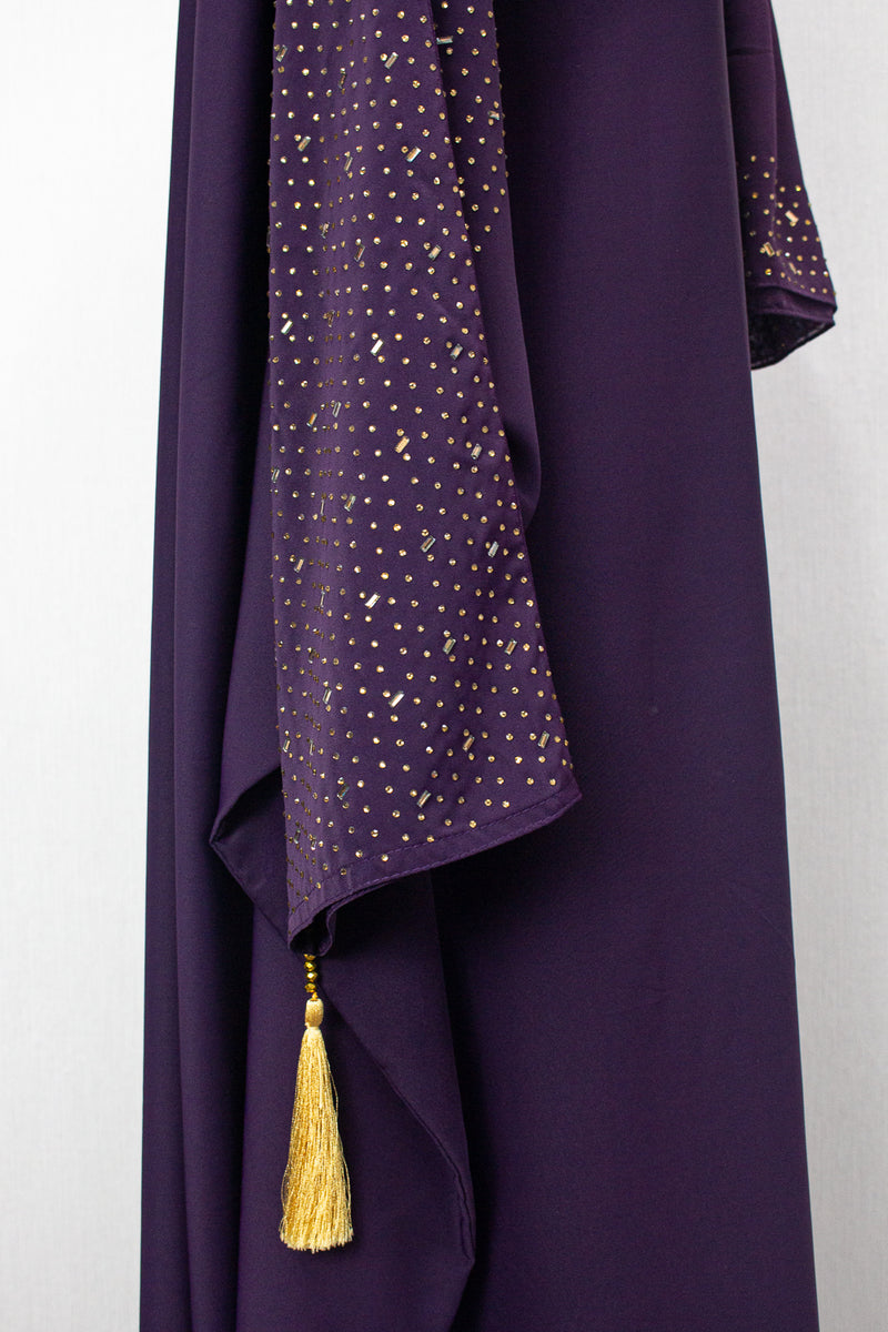 Bahrain Kaftan, Dark Purple