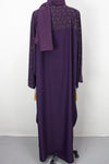 Bahrain Kaftan, Dark Purple