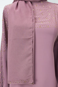 Bahrain Kaftan, Dusty Pink