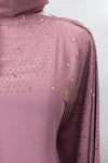 Bahrain Kaftan, Dusty Pink