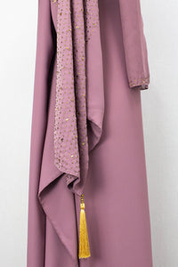 Bahrain Kaftan, Dusty Pink