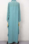 Bahrain Kaftan, Dusty Turquoise