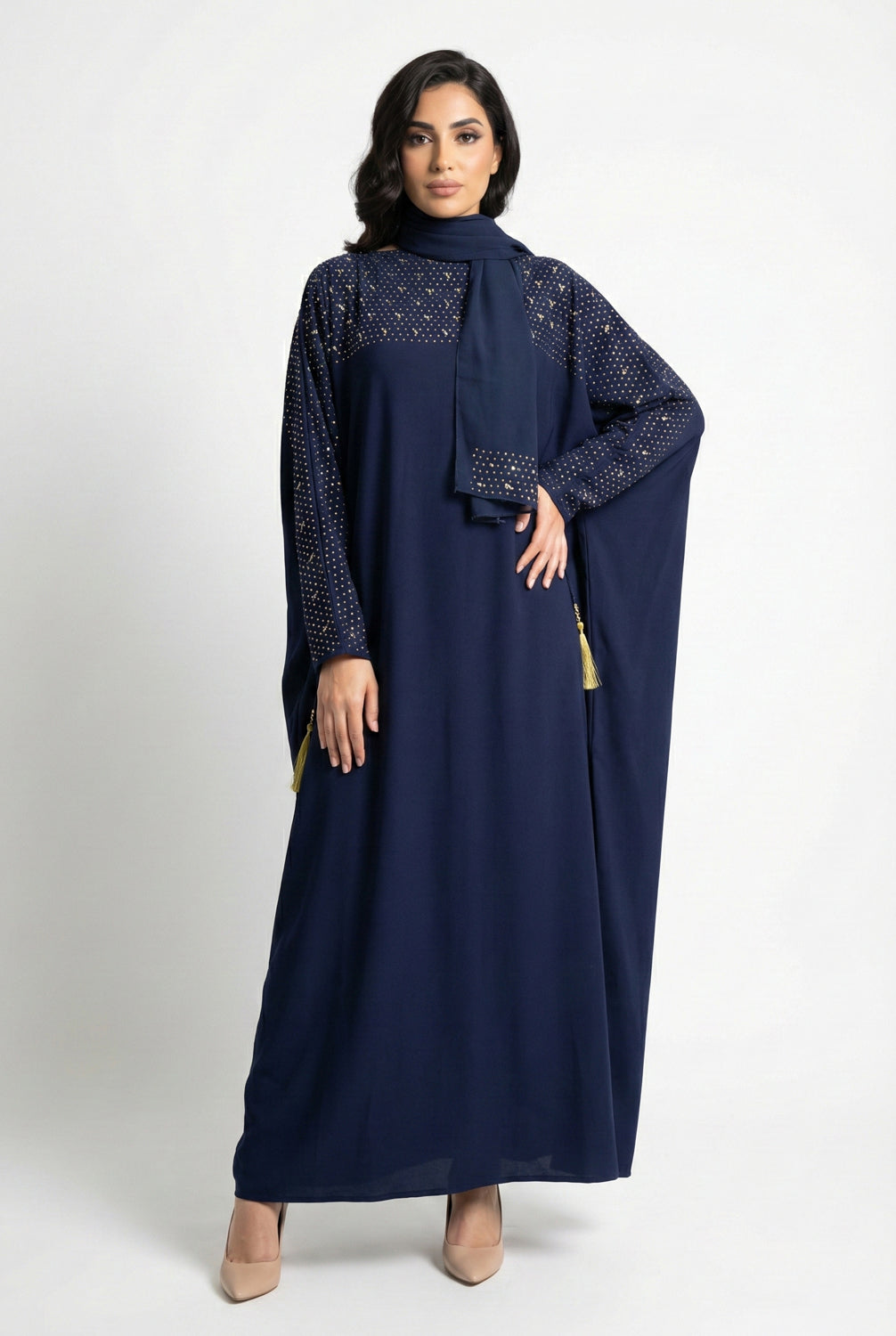 Bahrain Kaftan, Ash Blue