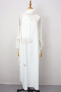 Bahrain Kaftan, White