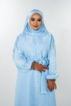 Bangle Dress Abaya - Sky Blue