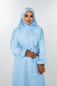 Bangle Dress Abaya - Sky Blue