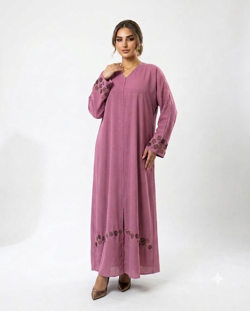 Cherry Beads Abaya