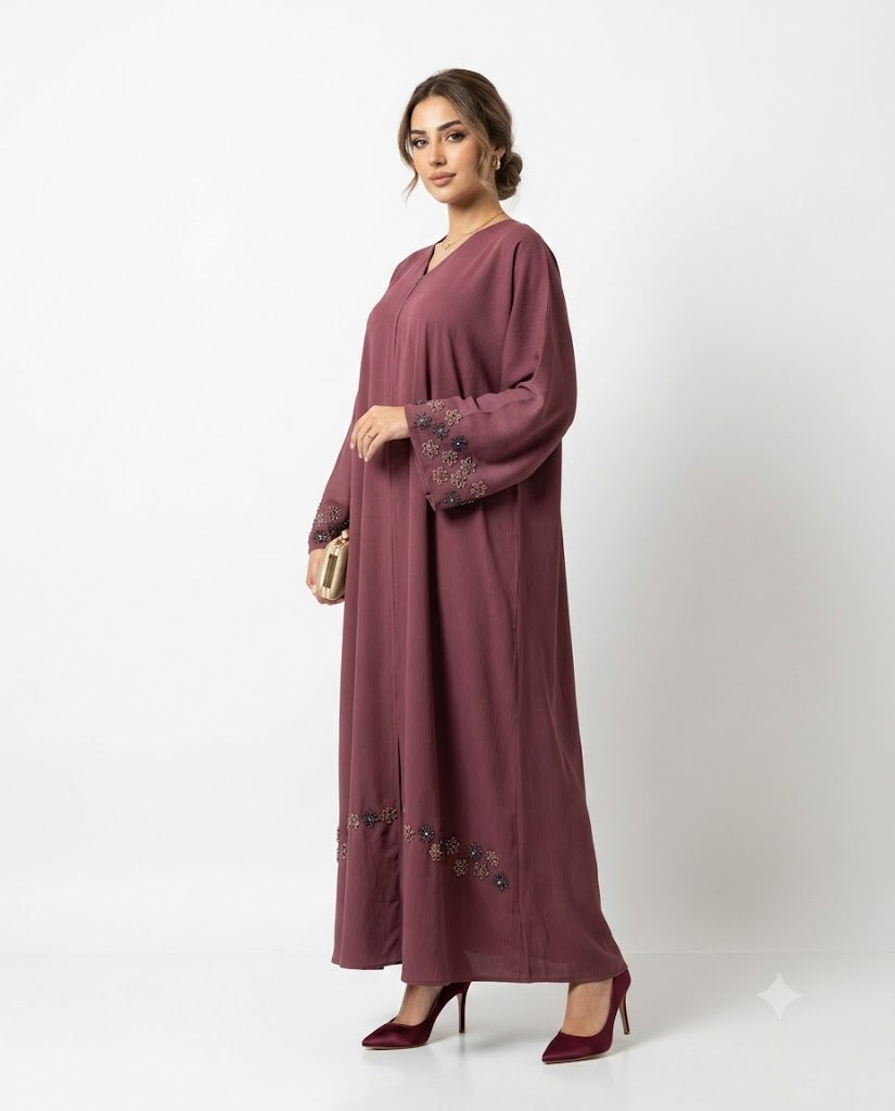Cherry Beads Abaya