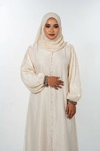 Bangle Dress Abaya - Cream