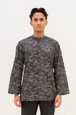 Aslam Kurta - Black Paisley