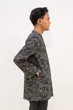 Aslam Kurta - Black Paisley