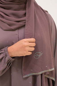 Geenani Abaya - Dark Mauve