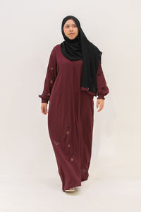 Omani Abaya - Maroon