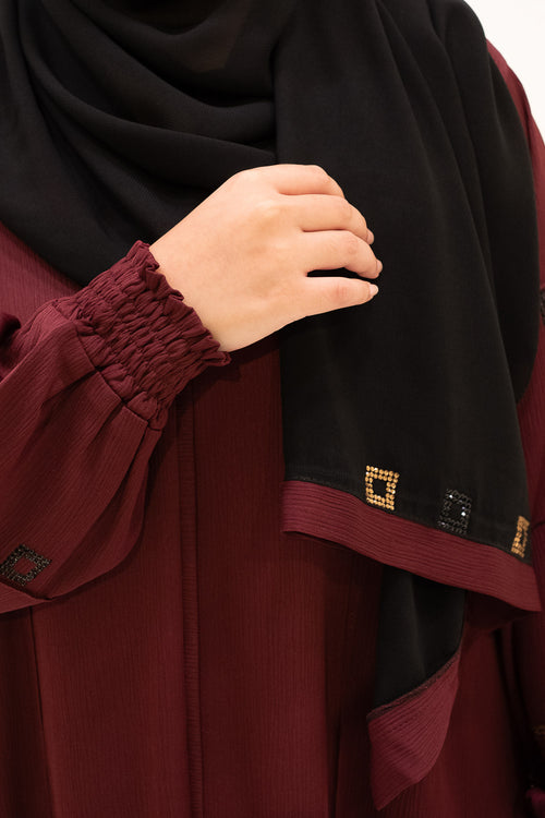 Omani Abaya - Maroon