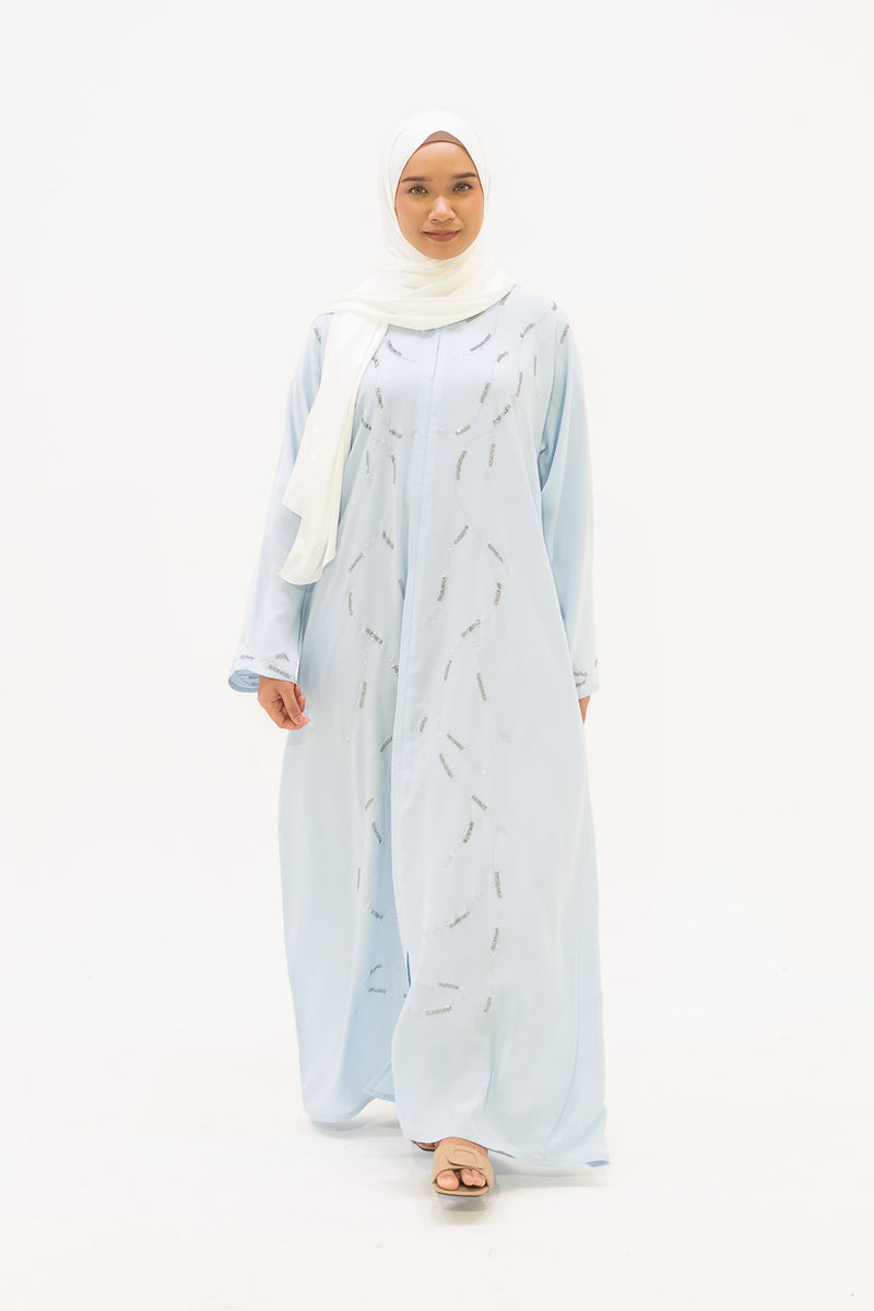 Sharqia Abaya - Clear Blue