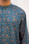 Aslam Kurta - Blue Rose