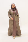 Mehra Abaya - Silver Mauve